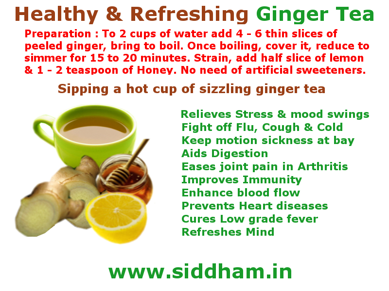 Healthy &amp; refreshing Ginger Tea - Health Benefits of ...